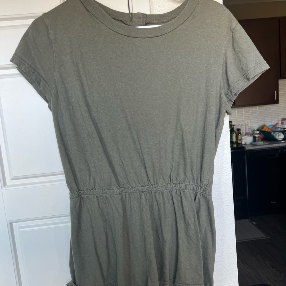 Olive Green Romper from American Apparel